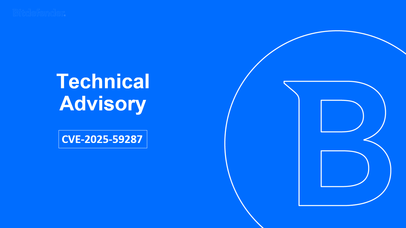 Technical Advisory: Critical Unauthenticated RCE in Windows Server Update Services (WSUS) - CVE-2025-59287 Technical Advisory: Critical Unauthenticated RCE in Windows Server Update Services (WSUS) - CVE-2025-59287